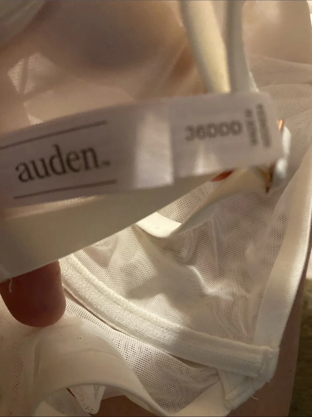 Sheer Underwire Bra in Light Cream - Women Intimates 36DDD NWT